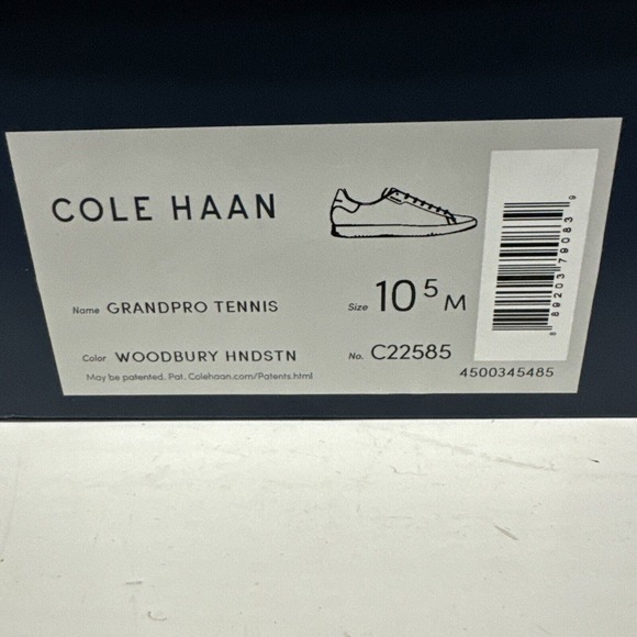 Cole Haan Grandpro Tennis Sneaker Men\'s 10.5 Woodbury Handstain Shoes‎ main image 5